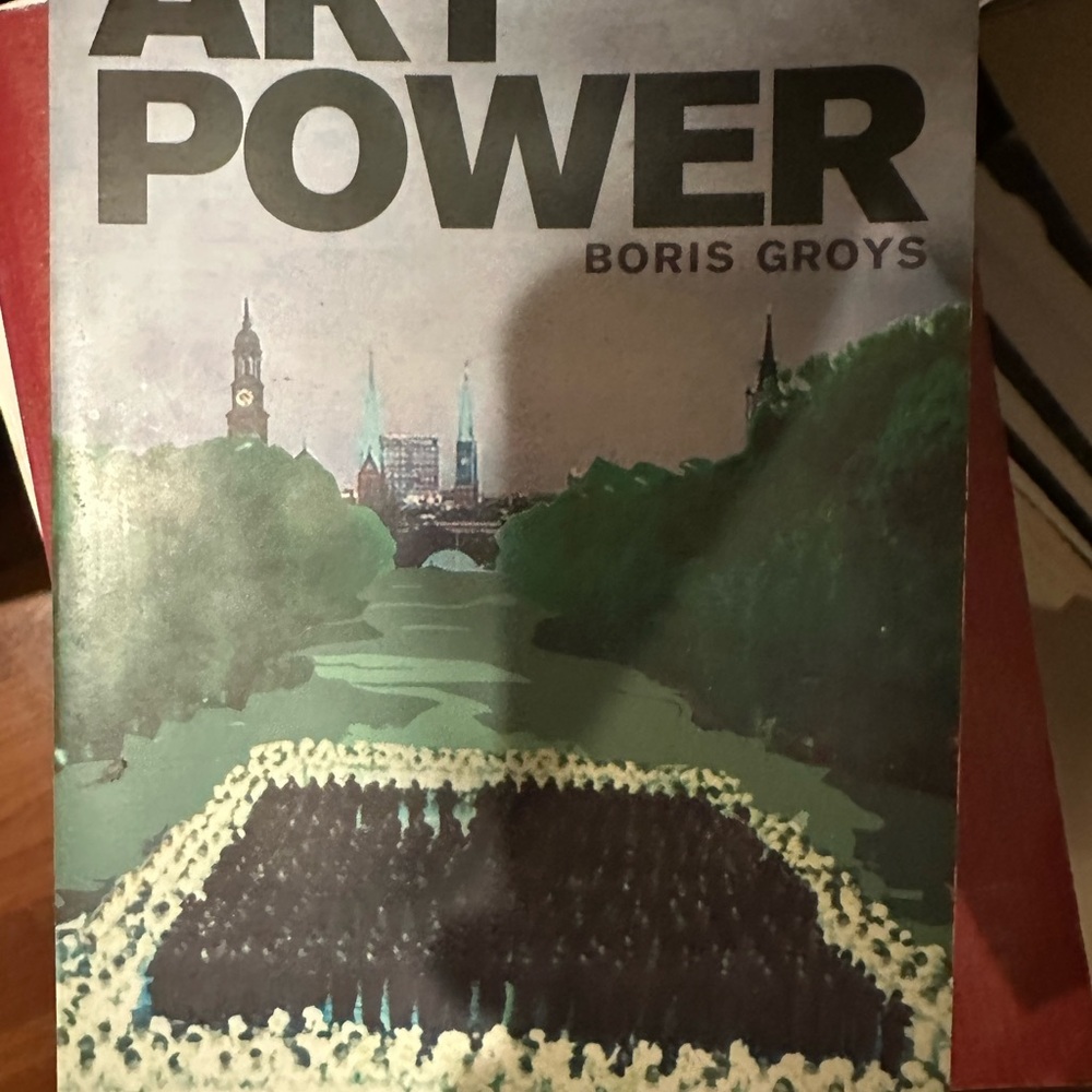 Art Power by Boris Groys - Green and Black Art Print